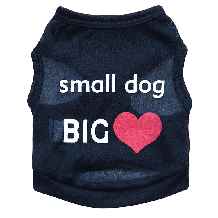 Pet Vest for Small Dogs with Heart Design